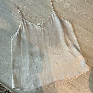 Aritzia Babaton Oat Silk Tank